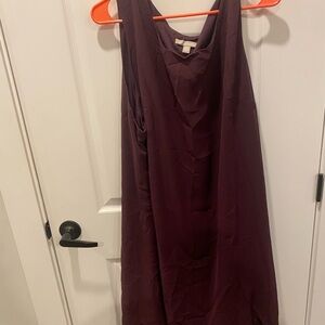 Woman Within Deep Purple Mini Dress